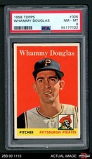 1958 Topps #306 Whammy Douglas Pirates PSA 8 - NM/MT