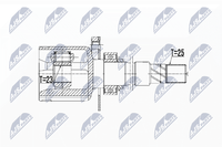 Nty Gelenksatz Antriebswelle NPW-FT-070 FüR Fiat Punto Evo Qubo Fiorino Multijet