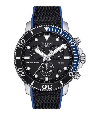 Tissot Seastar 1000 Chronograph Quartz Black Dial Men Watch T120.417.17.051.03