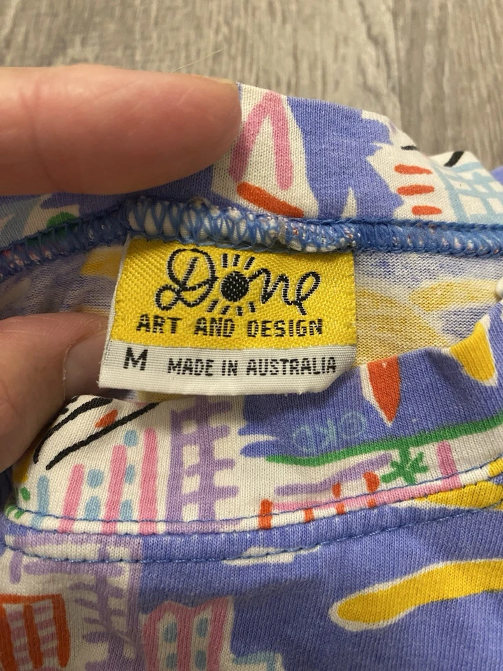 Camiseta australiana vintage Ken Done años 80 arte pop Australia monumentos - talla M Foto 3 de 4