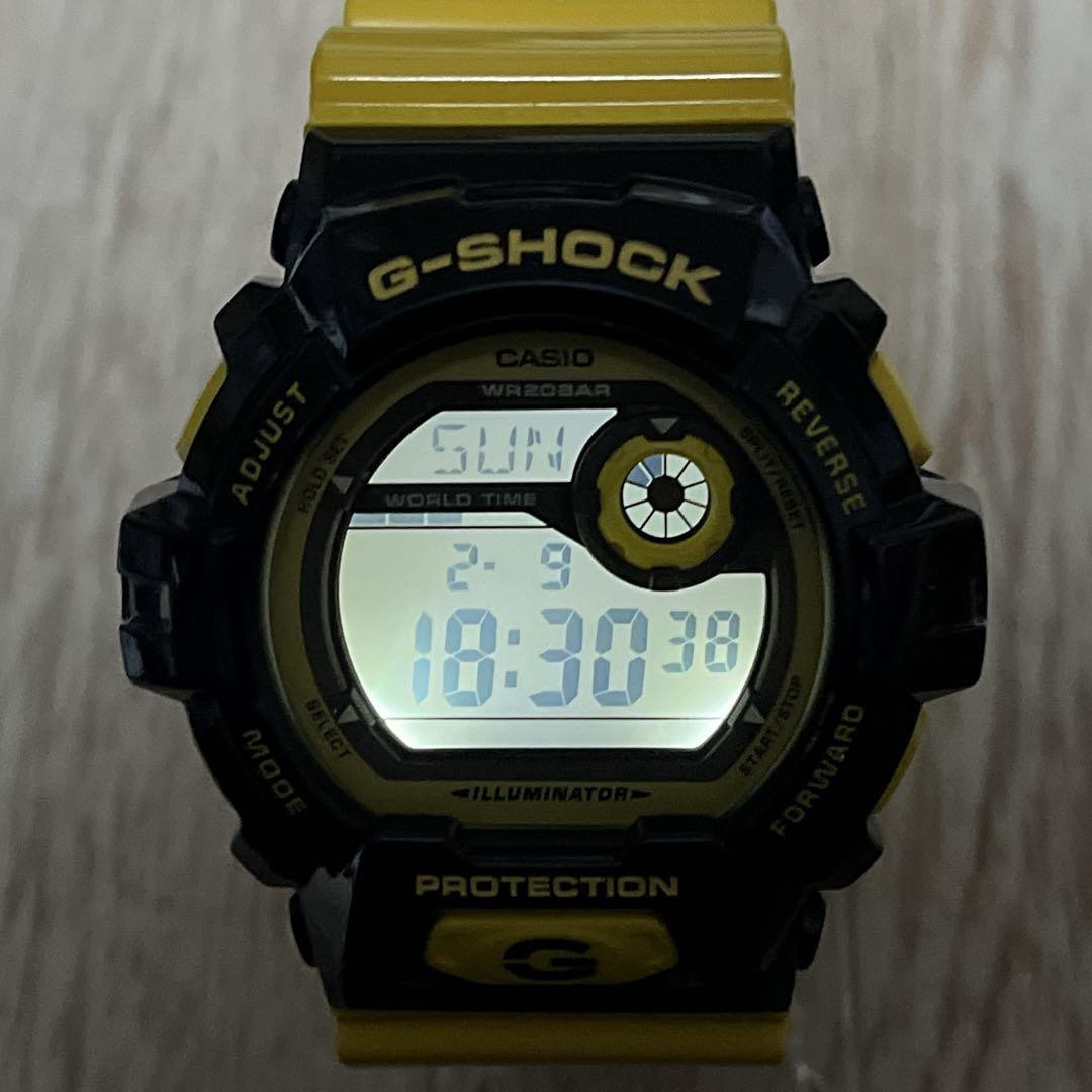 G-Shock Crazy Colors G-8900SC-1Y Black/Yellow Watch, Rare G-Shock Crazy Colors G-8900SC-1Y Black/Yellow Watch, Rare