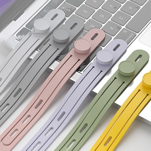 Reusable Silicone Cable Ties for Data and Headphone Organization 10 Pcs - Bild 3 von 24