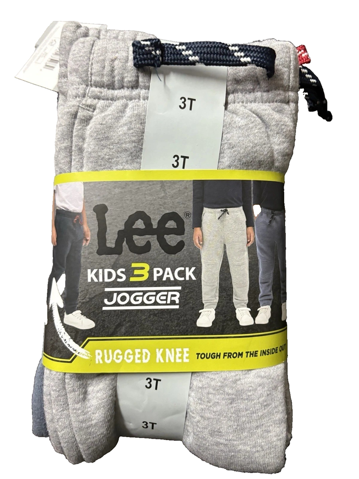 Lee Kids 3 Pack Jogger, Rugged Knee, Rugged Knee sz: 3T,4T | eBay