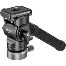 NEEWER GM27D Tripod Fluid Head w/±10° Leveling, Arca QR Plate, 8.8lb Load