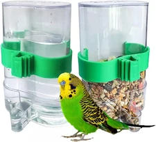 Clpoawc Bird Water Dispenser Outdoor No Mess Automatic Feeder,Parakeet Waterer f