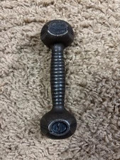 Antique Vintage 1920s W.F. PILCH Sheffield England single 1 lb dumbbell weights
