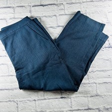 Express Editor Super High Rise Navy Blue Straight Leg Dress Pants Women's 14R