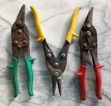 WISS 3 Pc Set Straight Left & Right Cut Compound Action Aviation Tin Snips