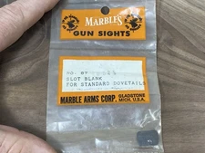 Marbles 87 Winchester 67 68 67A 69 72 47 61 62 Rear Sight Slot Blank Insert