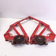 1994-2001 Dodge Ram 1500 Hood Hinges Pair Set Springs 2500 3500 Oem Red