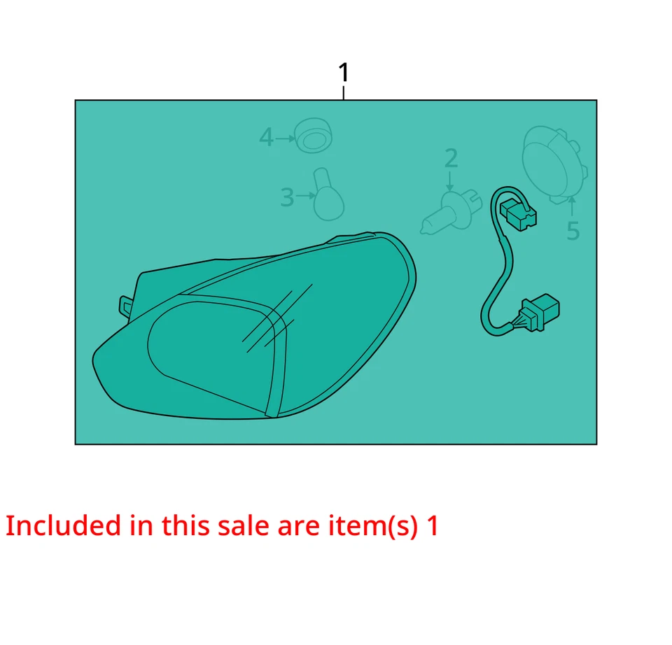 Faro luz izquierda conductor Hyundai Accent 2006-2011 OEM DAKBK Foto 2 de 3