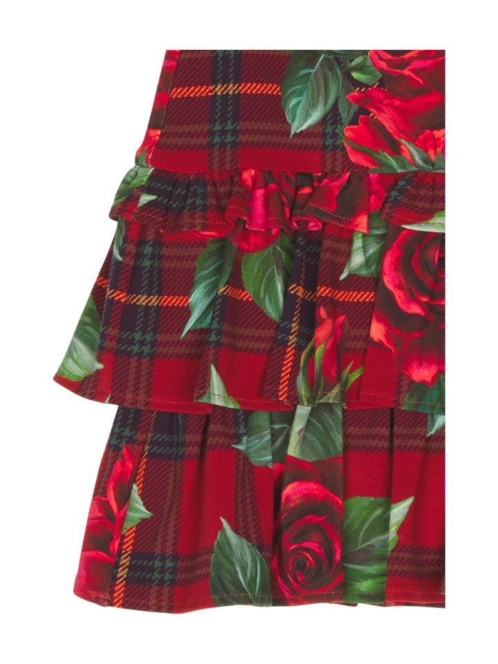 Dolce & Gabbana Rock Floral Blumen Gr. EU 122/128 Rot Mädchen Neu - Bild 3 von 4