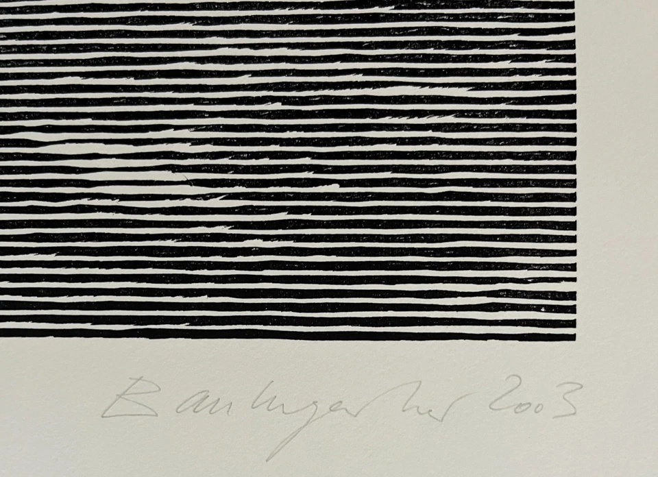 Christiane Baumgartner - Signierter numm. Original Holzschnitt - Ausfallstraße - Bild 4 von 4