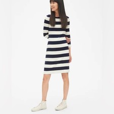 Gap Blue & White Striped Sheath Dress
