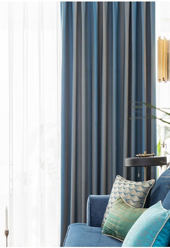 Nordic Style Gradient Color Blackout Curtain Window Drape for Living Room 1Panel - Picture 32 of 54