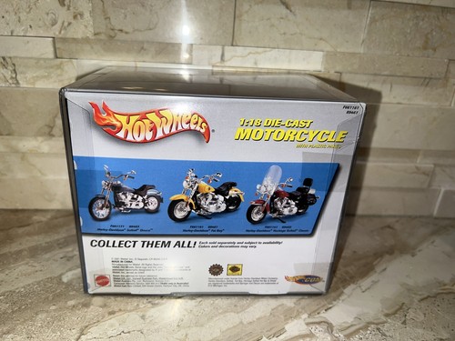 Harley Davidson Hot Wheels Die-Cast Motorcycle Fat Boy 5" - Picture 4 of 5