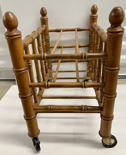 FAUX BAMBOO Magazine Rack Hollywood Regency Style - Picture 8 of 10
