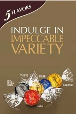 Lindt LINDOR DARK/MILK/WHITE LUSCIOUS Chocolate 5 FLAVORS MIX CANDY BULK BAG NOW