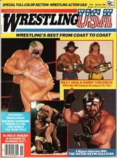 WRESTLING USA SPRING 1985 MIKE KERRY VON ERICH RIC FLAIR ROAD WARRIORS HOGAN WWF