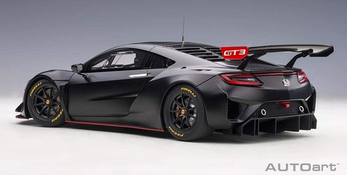 AUTOart Honda NSX GT3 2018 Matte Black 1/18 Scale Die Cast Model Car 81899 - Picture 7 of 12