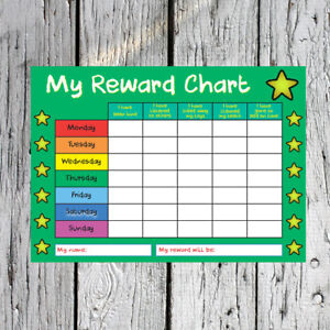 Free Reward Charts For Children S Behaviour