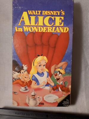 Disney s Alice In Wonderland VHS Vintage Rare Slip Case Variation 
