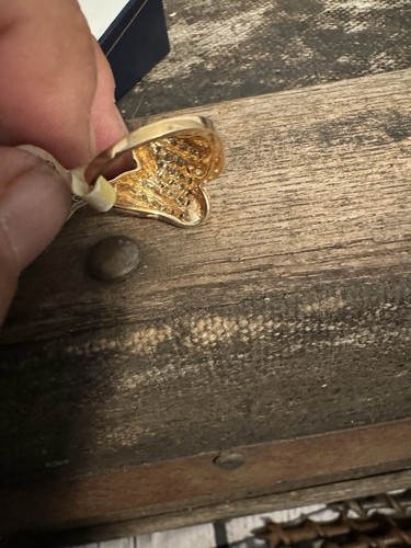 10 Karat Yellow Gold Vintage Cluster Diamond Ring '1/2 ct. tw' Size 7 NWT - 第 6/7 張圖片
