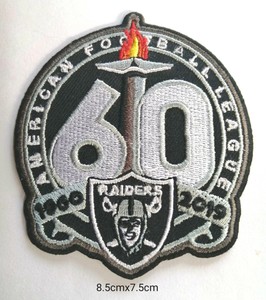 oakland raiders 60 year patch