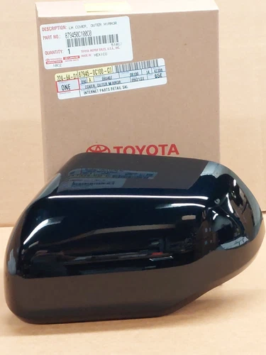 OEM 2022-25 TOYOTA TUNDRA DRIVER SIDE MIRROR COVER ATTITUDE BLACK 218