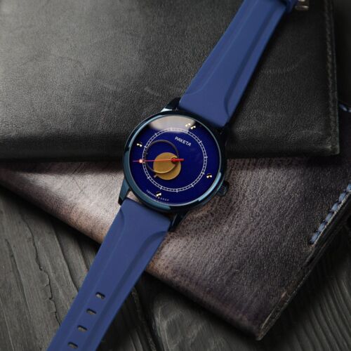 Rarissimo orologio sovietico meccanico vintage blu Raketa Copernicus anni 90, CASSA NUOVA - Foto 2 di 4
