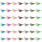 35pcs Bird Charms Flying Pendants Dangle Charms w/ Loop for Jewelry Making Bulk