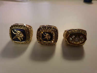Minnesota Vikings 3 Championship-Ringe