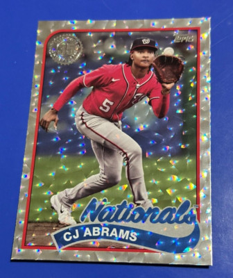 2024 Topps Series 2 CJ Abrams Mega Silver Crackle #89B2-44 - FREE SHIP 3