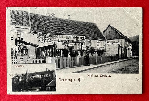 AK ILSENBURG Harz 1907 Hotel zur Erholung und Schloss ( 157233