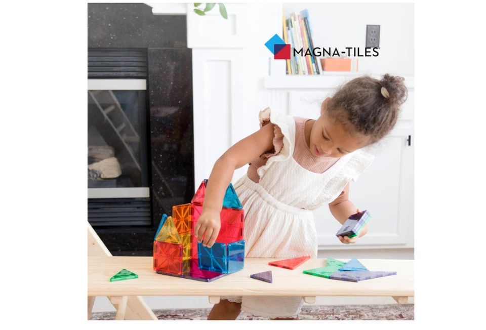 MAGNA-TILES Juego de Construcción Magnética Clásico 32 Piezas - Envío Gratis Foto 2 de 4