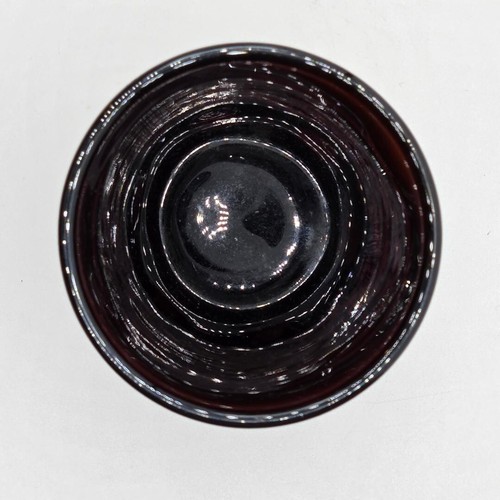 Grape & Cable pattern Amethyst Tumbler Antique Northwood Carnival Glass 1910 - Picture 5 of 6