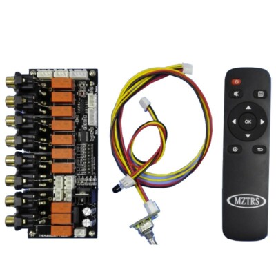 MZTRS Audio Source Switcher Audio Source Selector 6-Way Input 2-Way Output tps