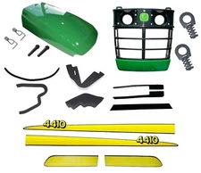 Grille/Upper Hood/Fuel Door Kit/Seal/CLIP/Sticker fits John Deere 4410 Low S/N