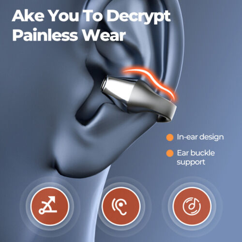Auriculares estéreo Bluetooth de conducción ósea bajos deportes Cip TWS - Imagen 7 de 10