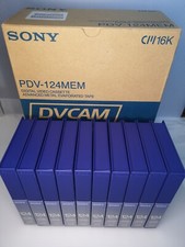 SONY DVCAM PDV-124MEM DIGITAL VIDEO CASETTE 10 pcs RARE