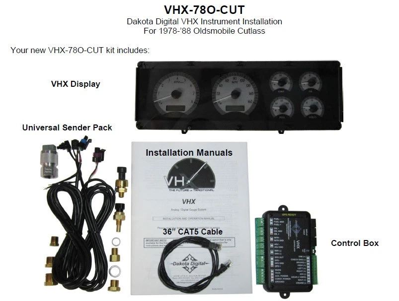 Dakota Digital 1978-88 Oldsmobile Cutlass Analog Gauge System VHX-78O-CUT-S-R - Image 4 of 4