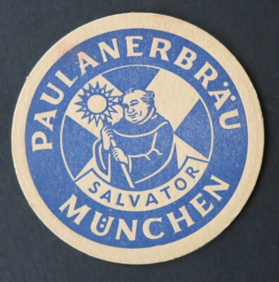 PAULANERBRAU SALVATOR MUNCHEN beermat beer mug 24