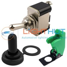 125VAC 15A On Off Toggle Switch Waterproof/ Aircraft Style Cover Screw Terminals