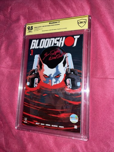 Bloodshot #1 OASAS Comics Variant CBCS 9.8 Signed By Jason David Frank - Picture 2 of 10