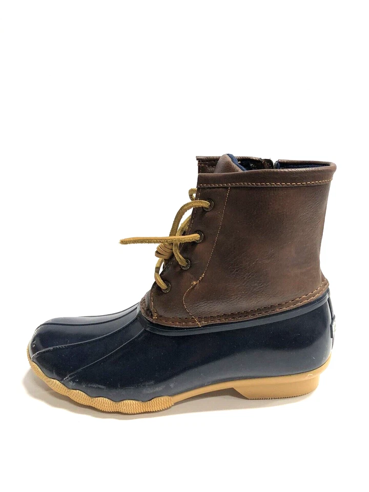 Botas Sperry Big Kids Pato de Agua Salada Azul Marino, Niñas Talla 6 M Foto 2 de 4