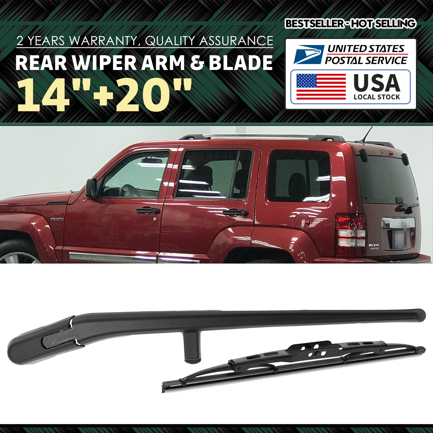 OEM Quality Windshield Wiper Blades Great Quality For Jeep LIBERTY 2008-2012 SET