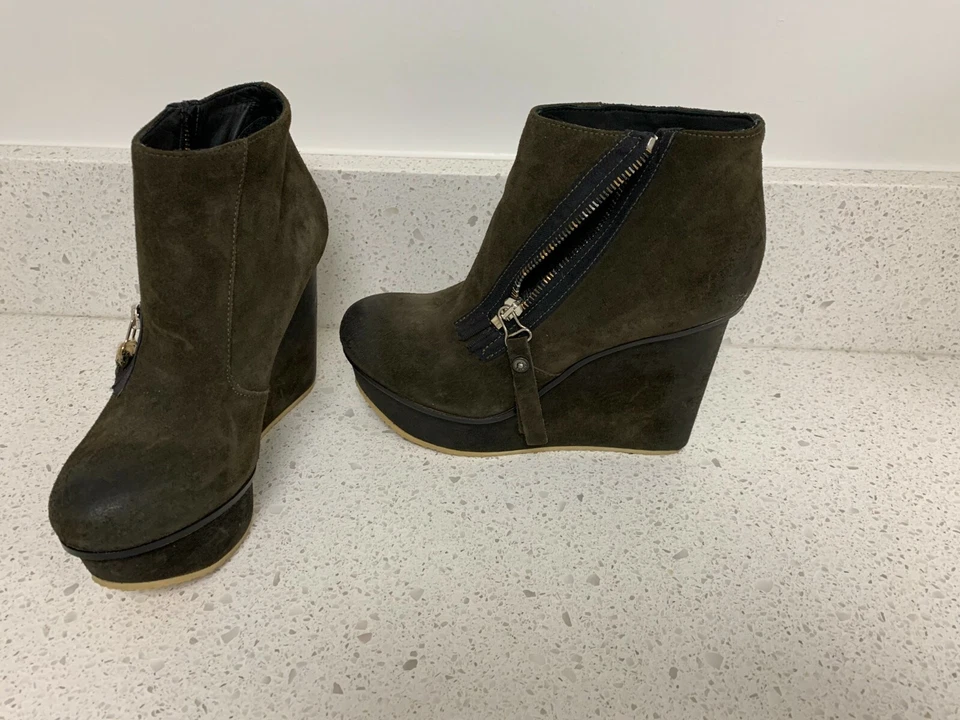 Diesel 楔形靴拉链尺码:7.5 US / 38 UR — 第 3/4 张图片