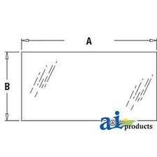 Rear Glass T242699 fits John Deere 310SJ 310TMC 315SG 410G 410J 410TMC 710G