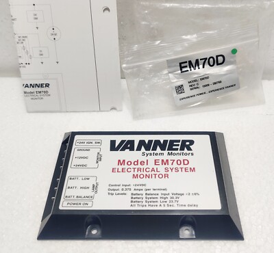 Vanner Modell EM70D Rev. C Elektrisches Systemmonitor