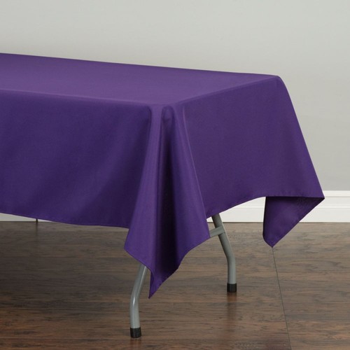 LinenTablecloth 60 x 102 in Rectangular Polyester Tablecloth Wedding Event Party - Picture 66 of 73